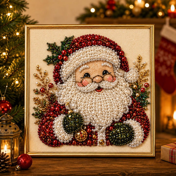 Relaxing & Beginner-Friendly DIY Christmas Pearl Diamond Painting Art Kit