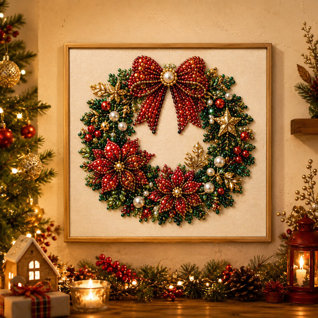 Relaxing & Beginner-Friendly DIY Christmas Pearl Diamond Painting Art Kit