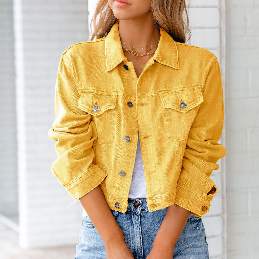 Camille Cropped Denim Jacket